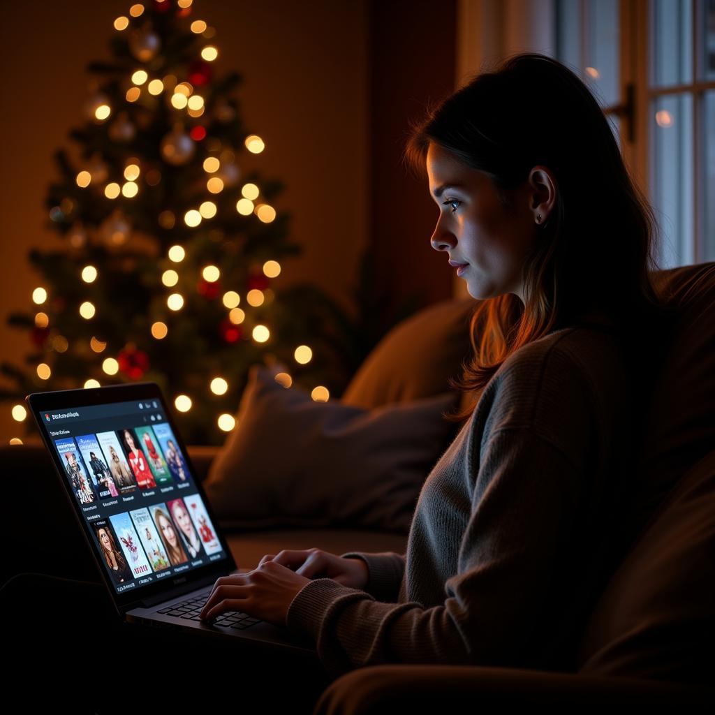 Downloading Christmas Movies on Laptop