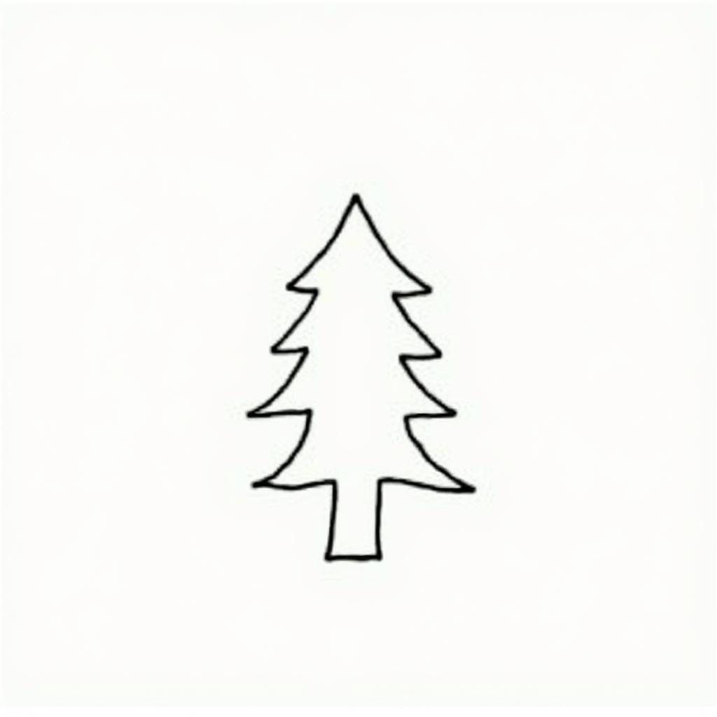 Minimalist Christmas Tree SVG Design for Modern Projects