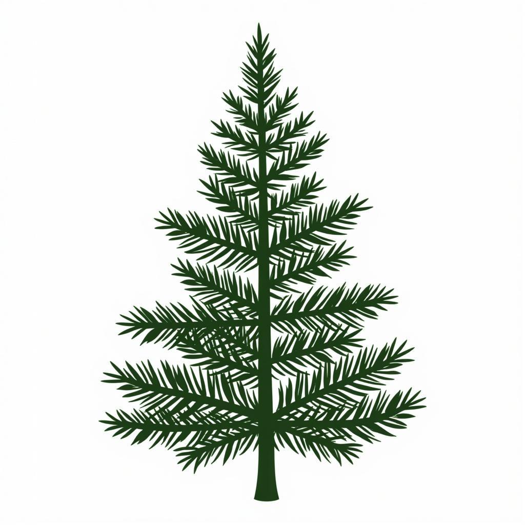 Realistic Pine Tree SVG for Nature-Inspired Crafts