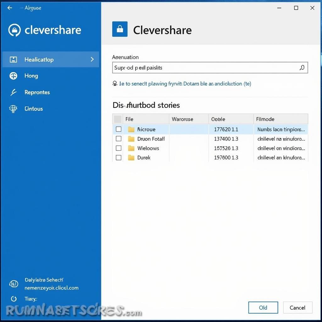 Clevershare Windows Interface