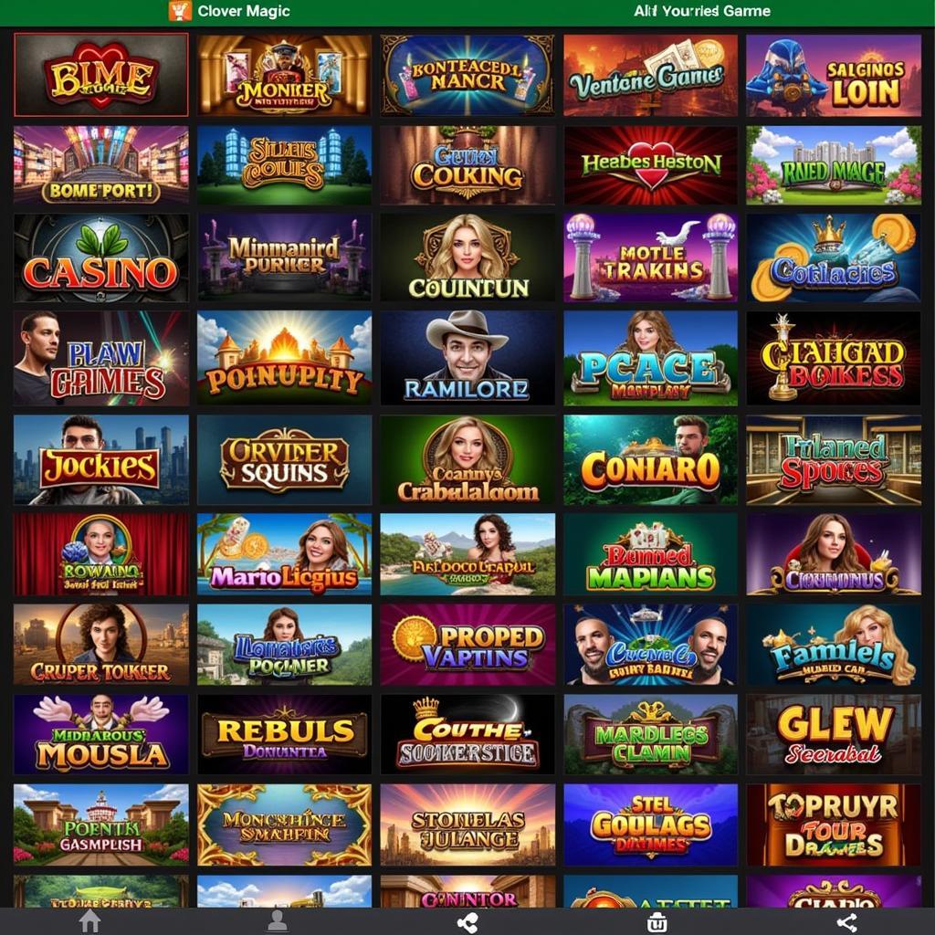 Clover Magic Casino App Game Selection