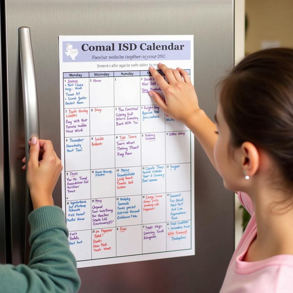 Comal ISD Calendar: Organization Tips