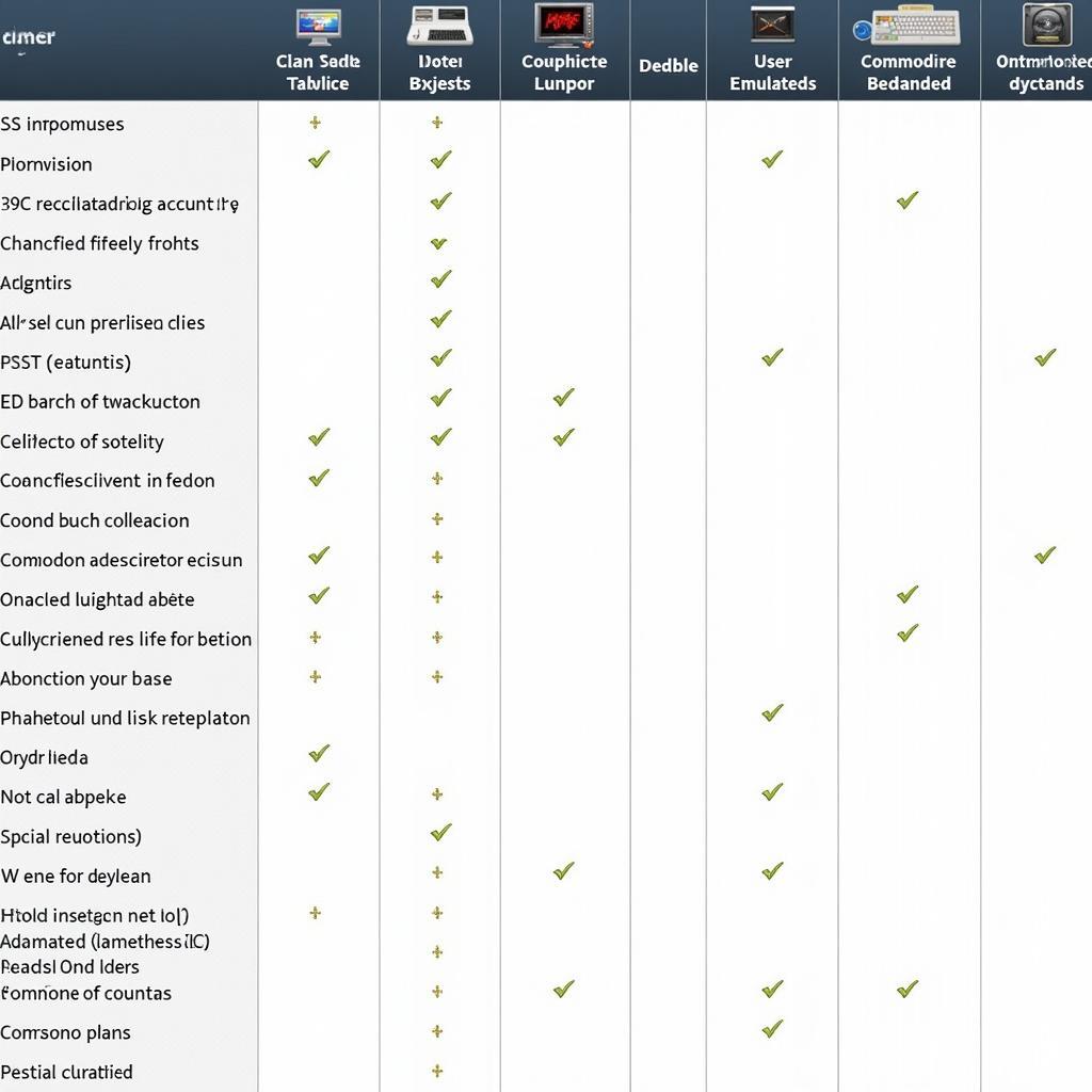 Commodore 64 Emulator Comparison Table