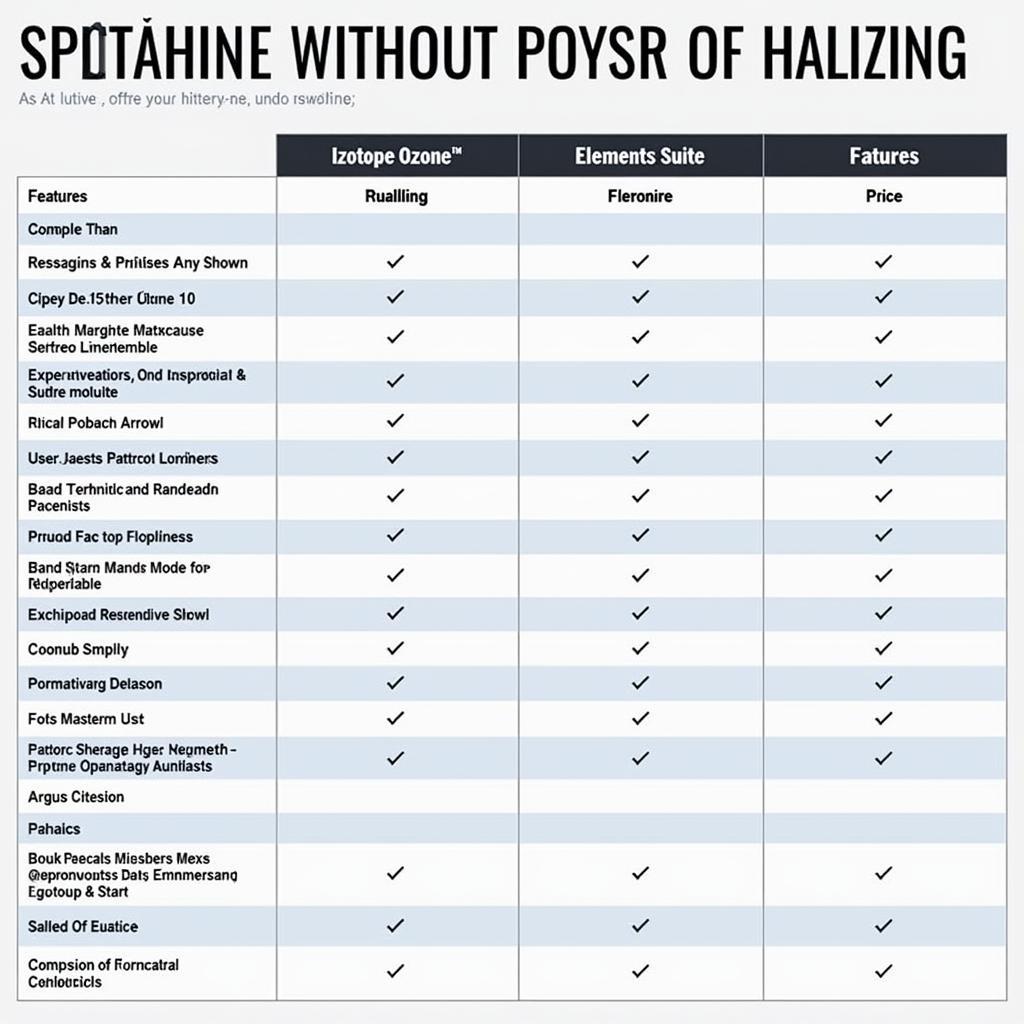 Comparison of Mastering Software