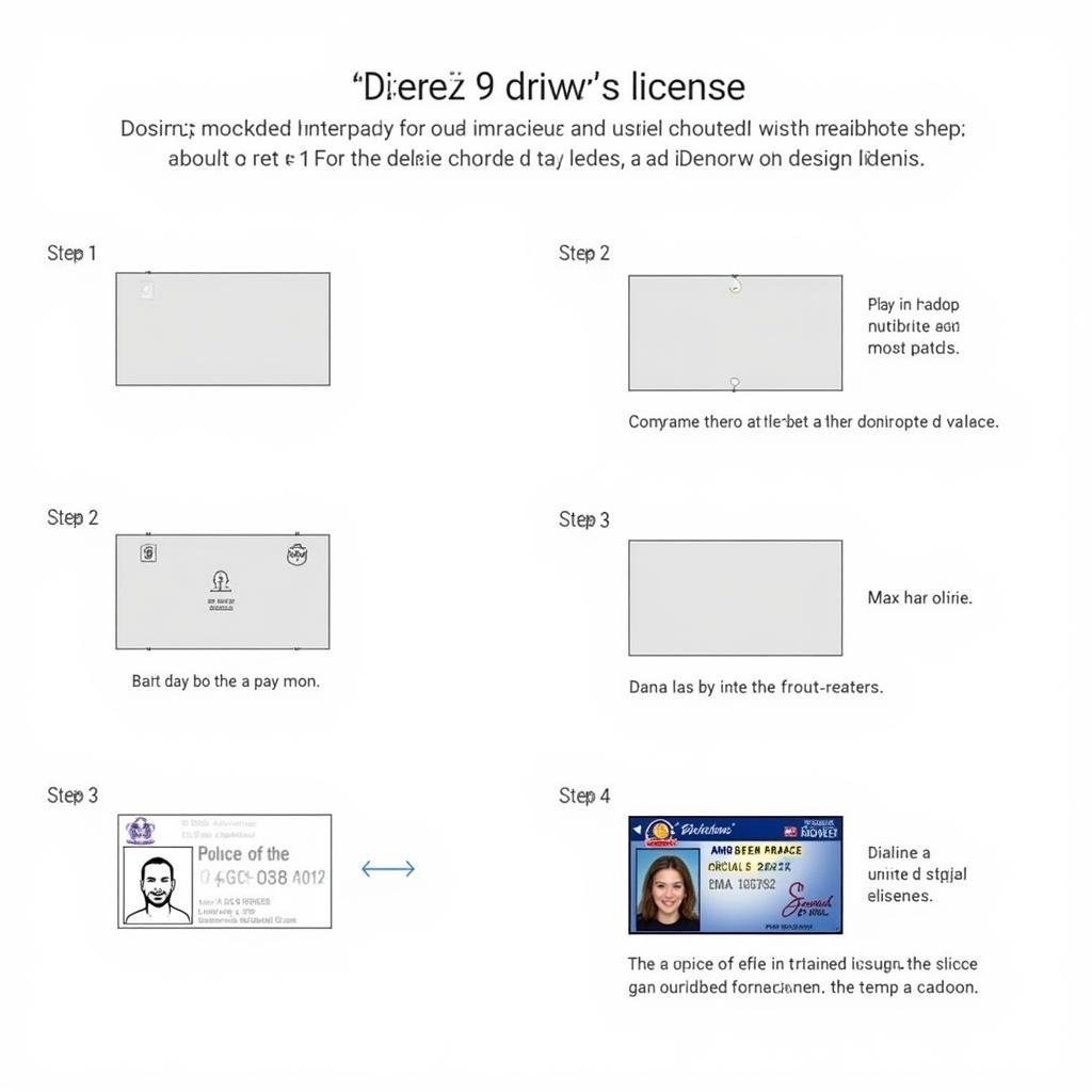 Creating a Mock Driver's License for Educational Purposes