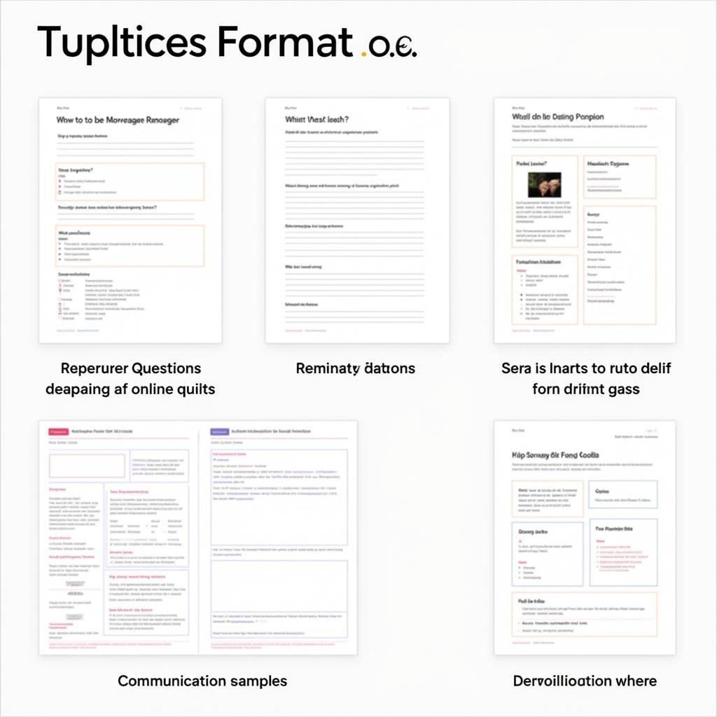 Examples of Dating Format PDFs