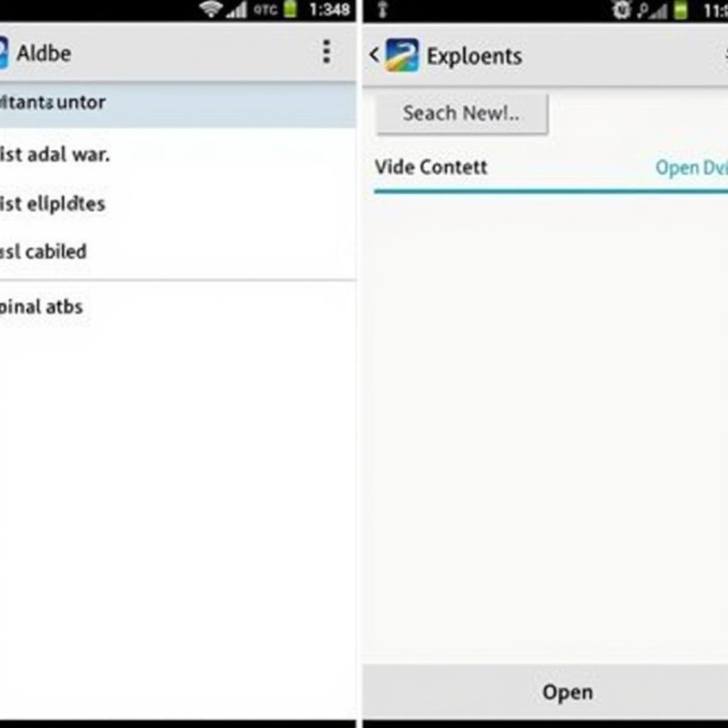 DB Explorer Android Interface