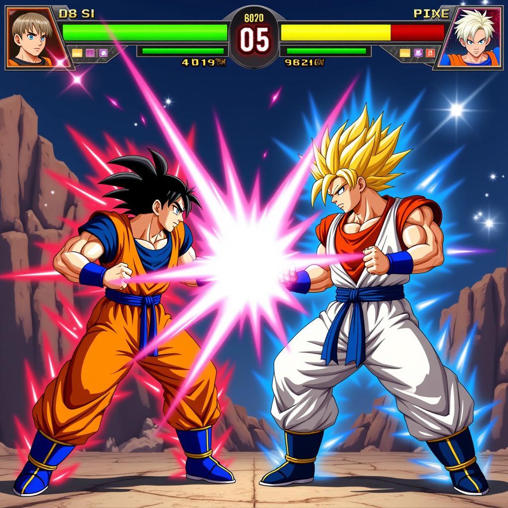 Intense DBZ Mugen Battle Screenshot