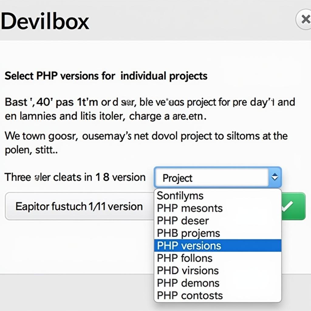 Devilbox Multiple PHP Versions Support