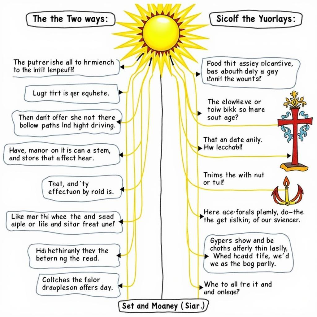 Diagram Illustrating the Two Ways in the Didache