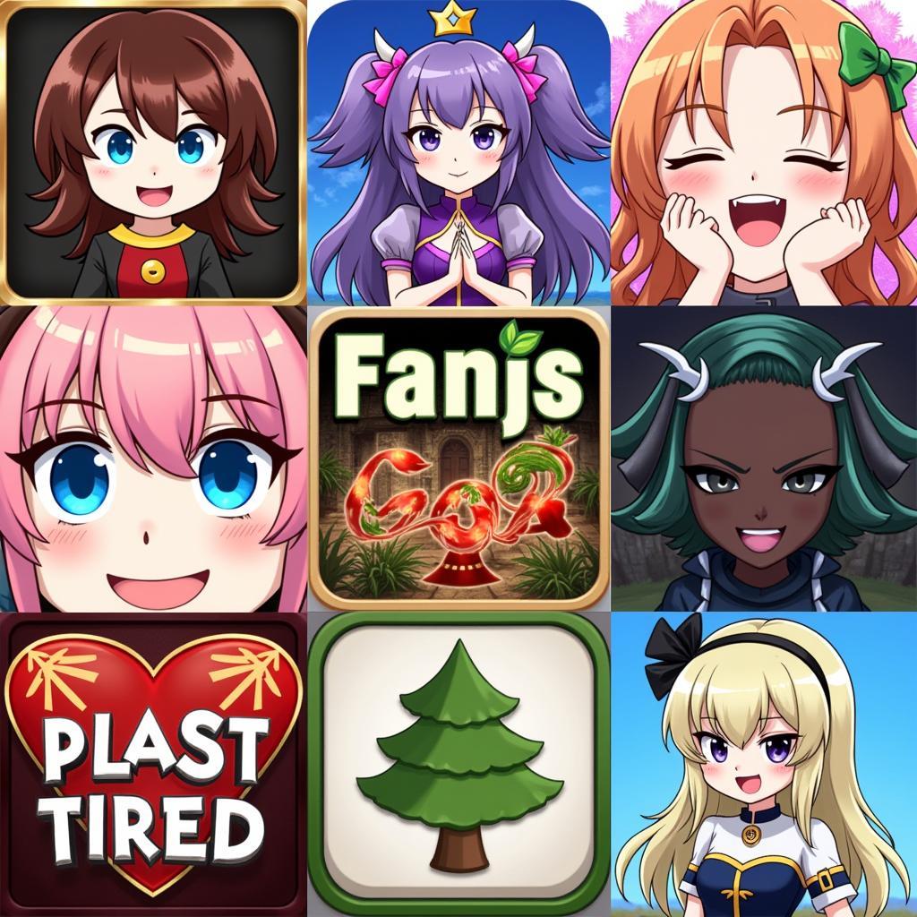 Variety of Mobile Game Icons