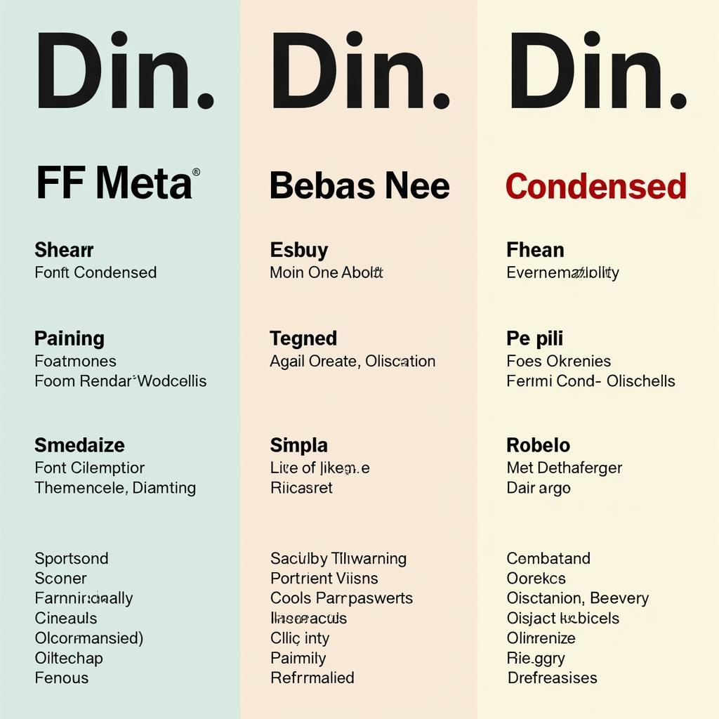 Din Condensed Alternatives: Similar Typefaces