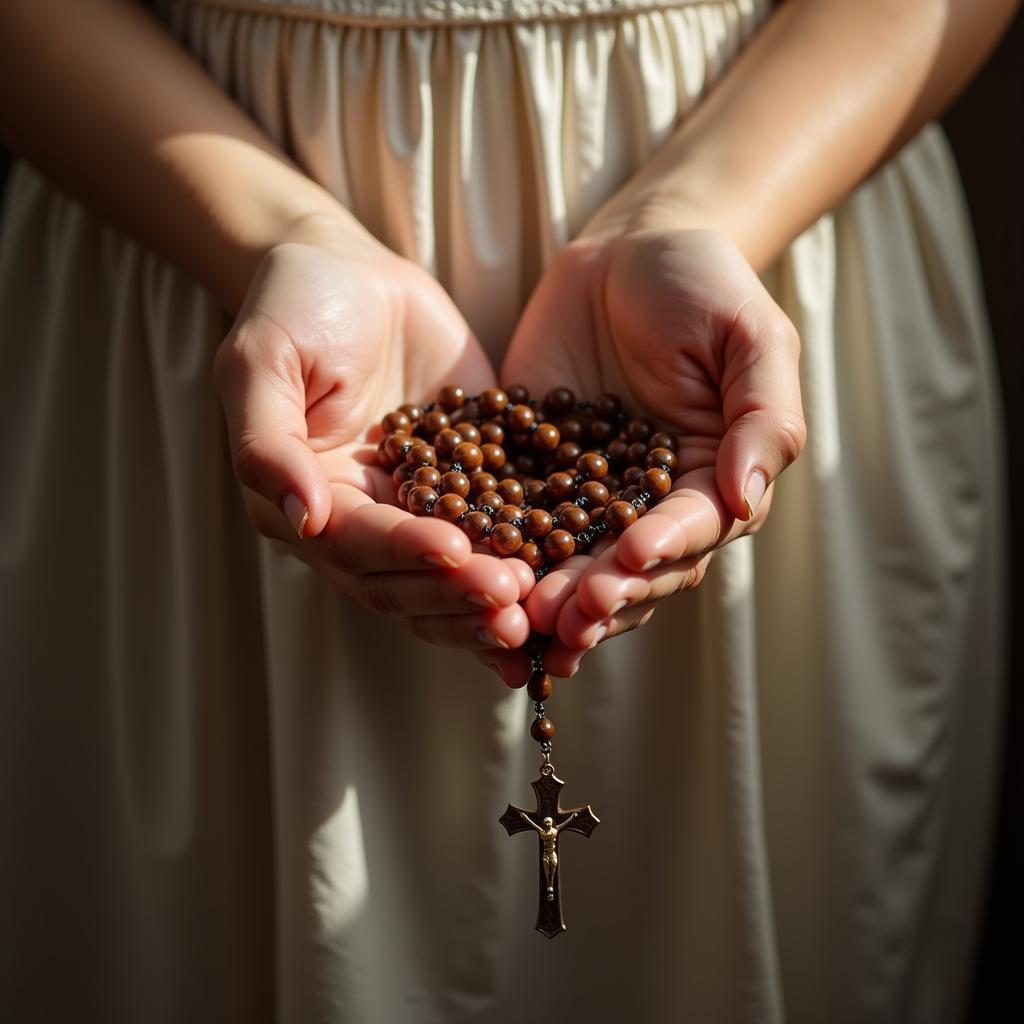 Praying the Divine Mercy Chaplet with Rosary Beads