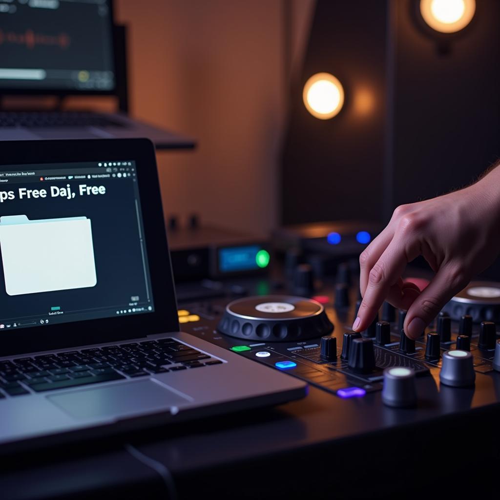 DJ Drops Free Download on a Mixing Console