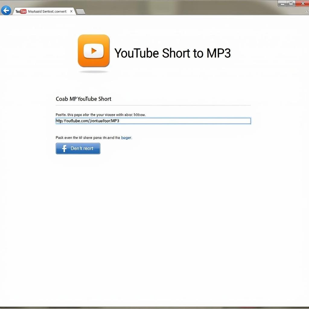 Using an online converter to download YouTube Shorts to MP3