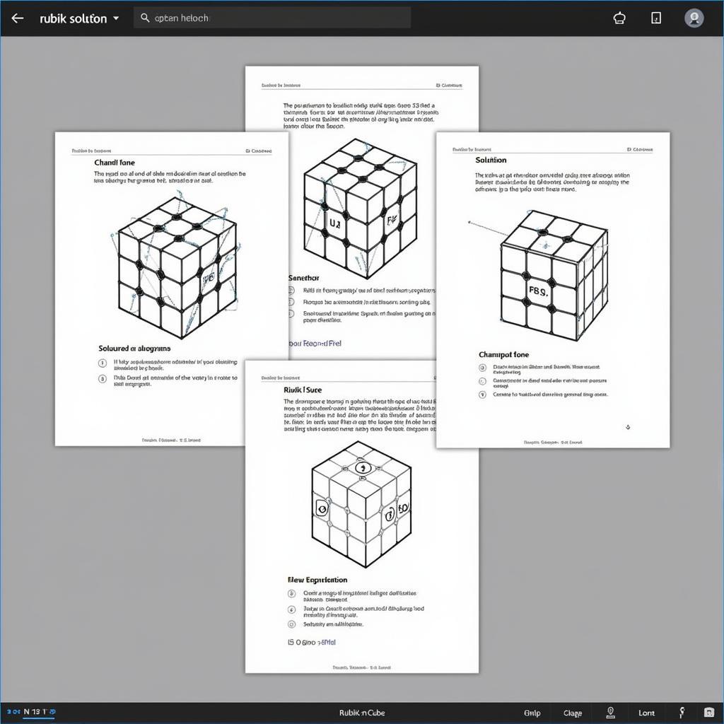 Evaluating Nxnxn Rubik's Cube Solution PDFs