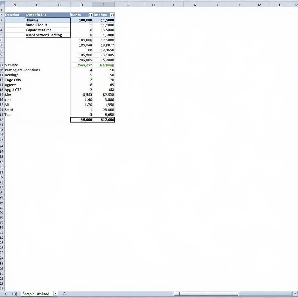 Excel Spreadsheet Bank Statement Analysis