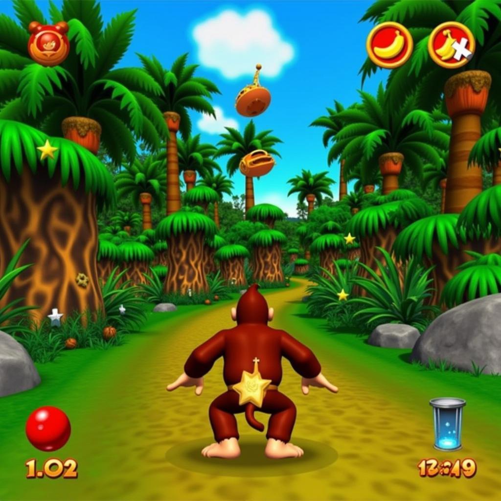 Exploring Donkey Kong 64 Levels and Collecting Items