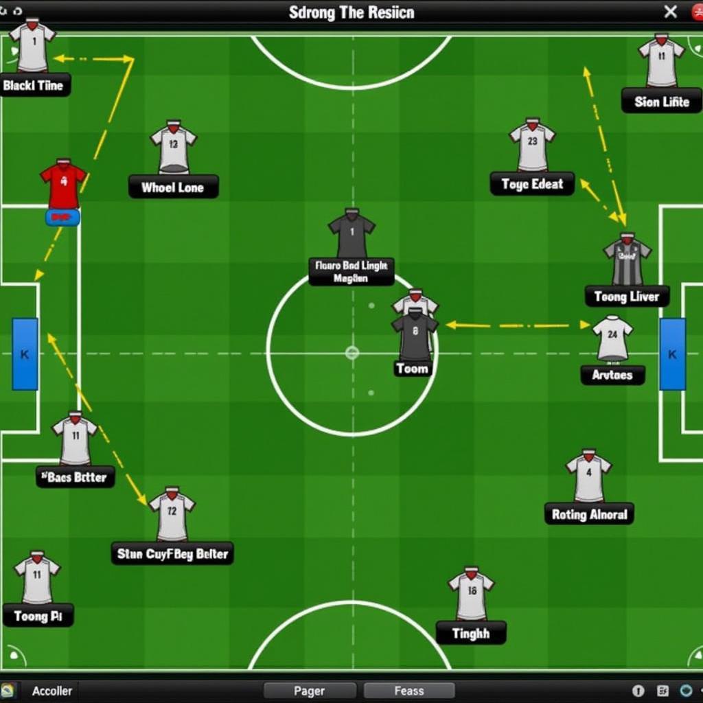 FIFA Manager 12 Tactical Screen