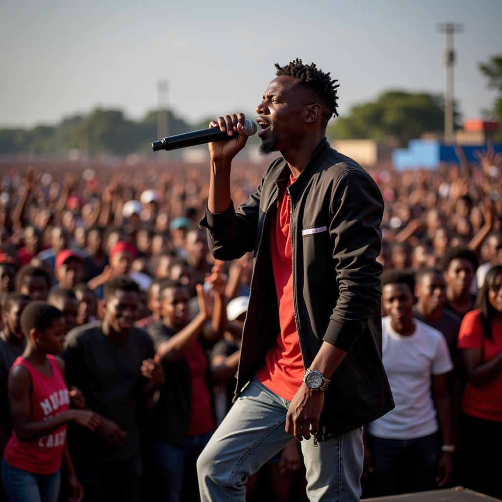 Fik Fameica Performing Live in Uganda