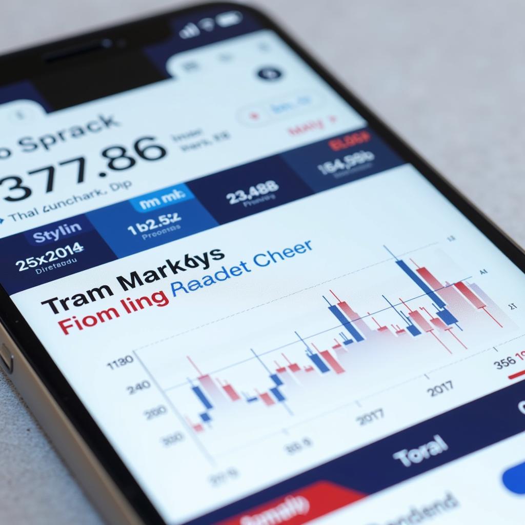 Financial Market Tracker App Interface