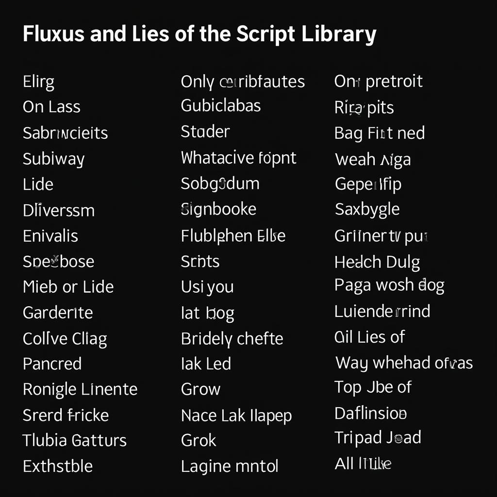 Fluxus Script Library