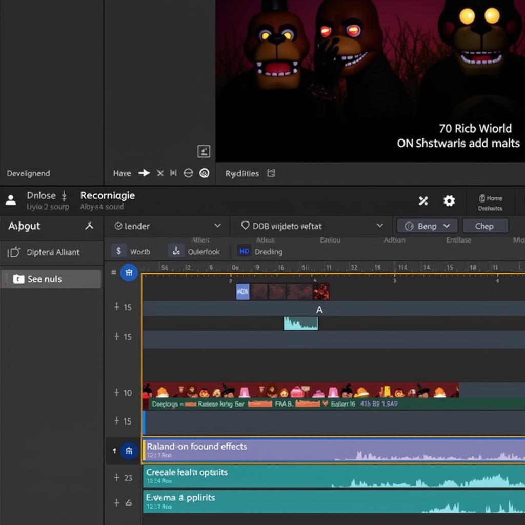 Using FNAF World Sound Effects in Video Editing Software