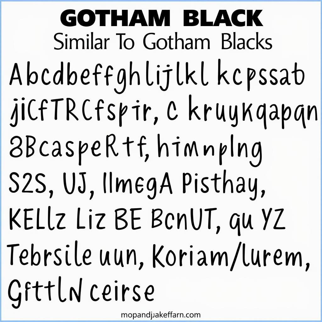 Free Gotham Black Font Alternatives