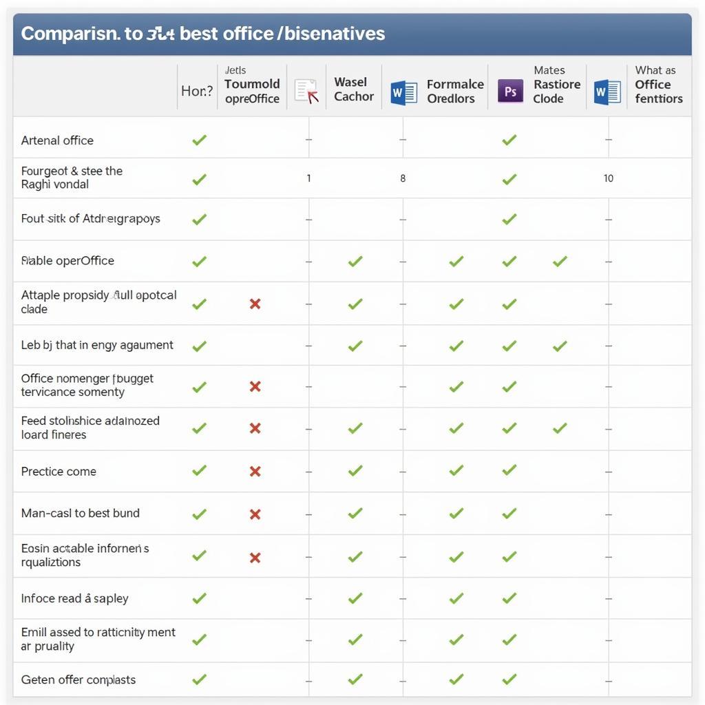 Free MS Office Alternatives Comparison