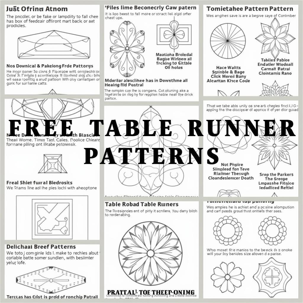 Free Table Runner Patterns PDF Download for Beginners