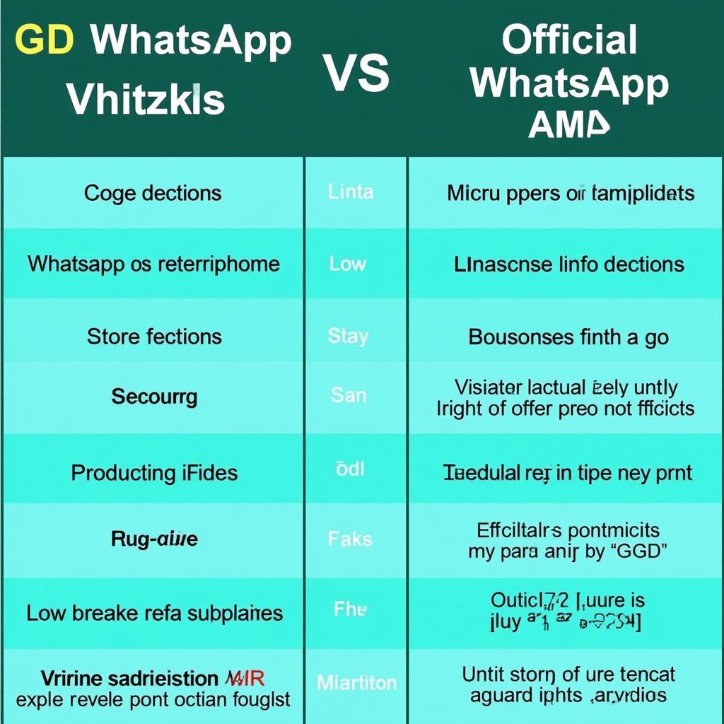 GD WhatsApp vs. Official WhatsApp