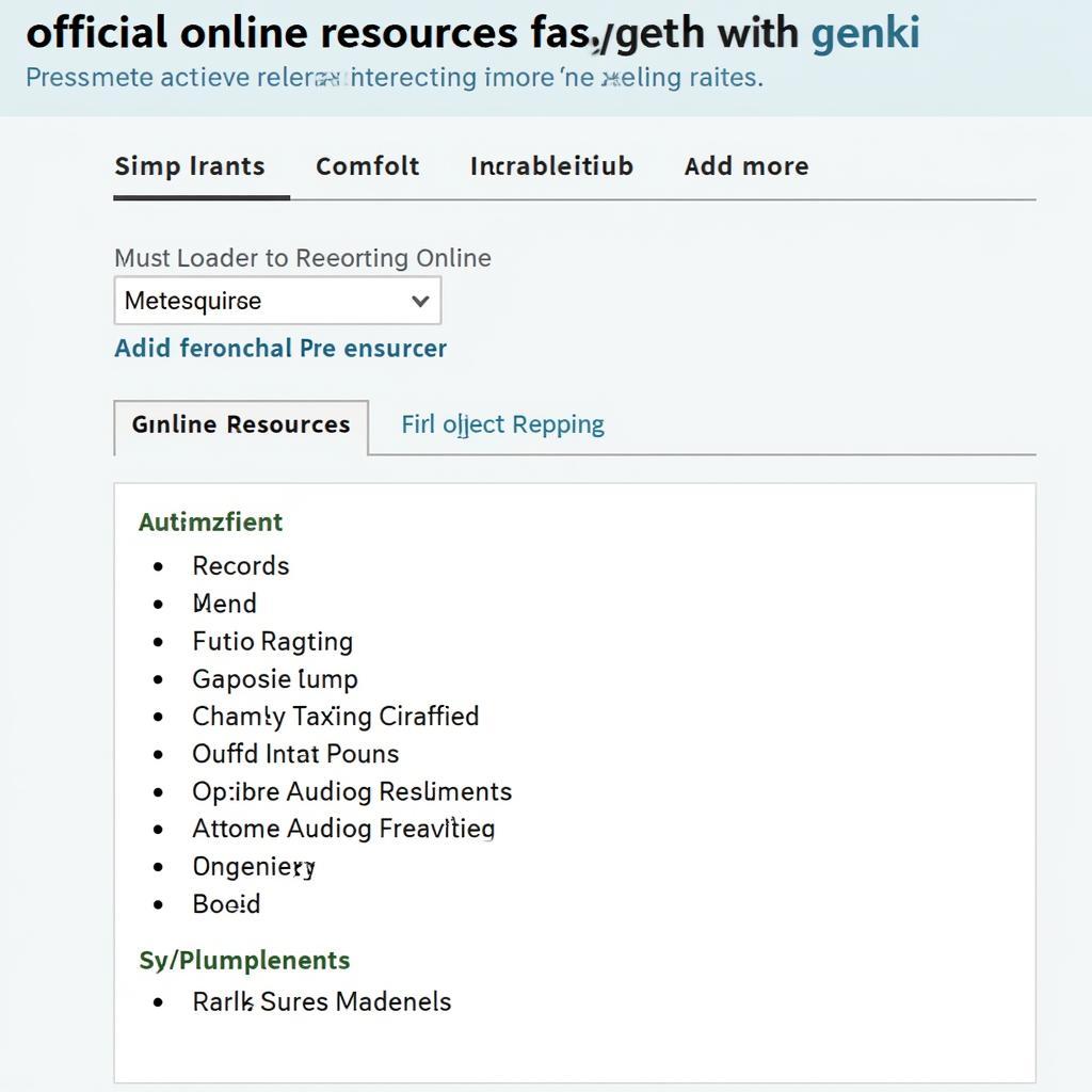 Genki Online Resources Screenshot