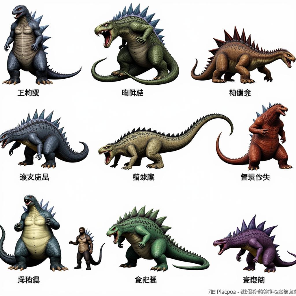 Godzilla Unleashed Monster Roster