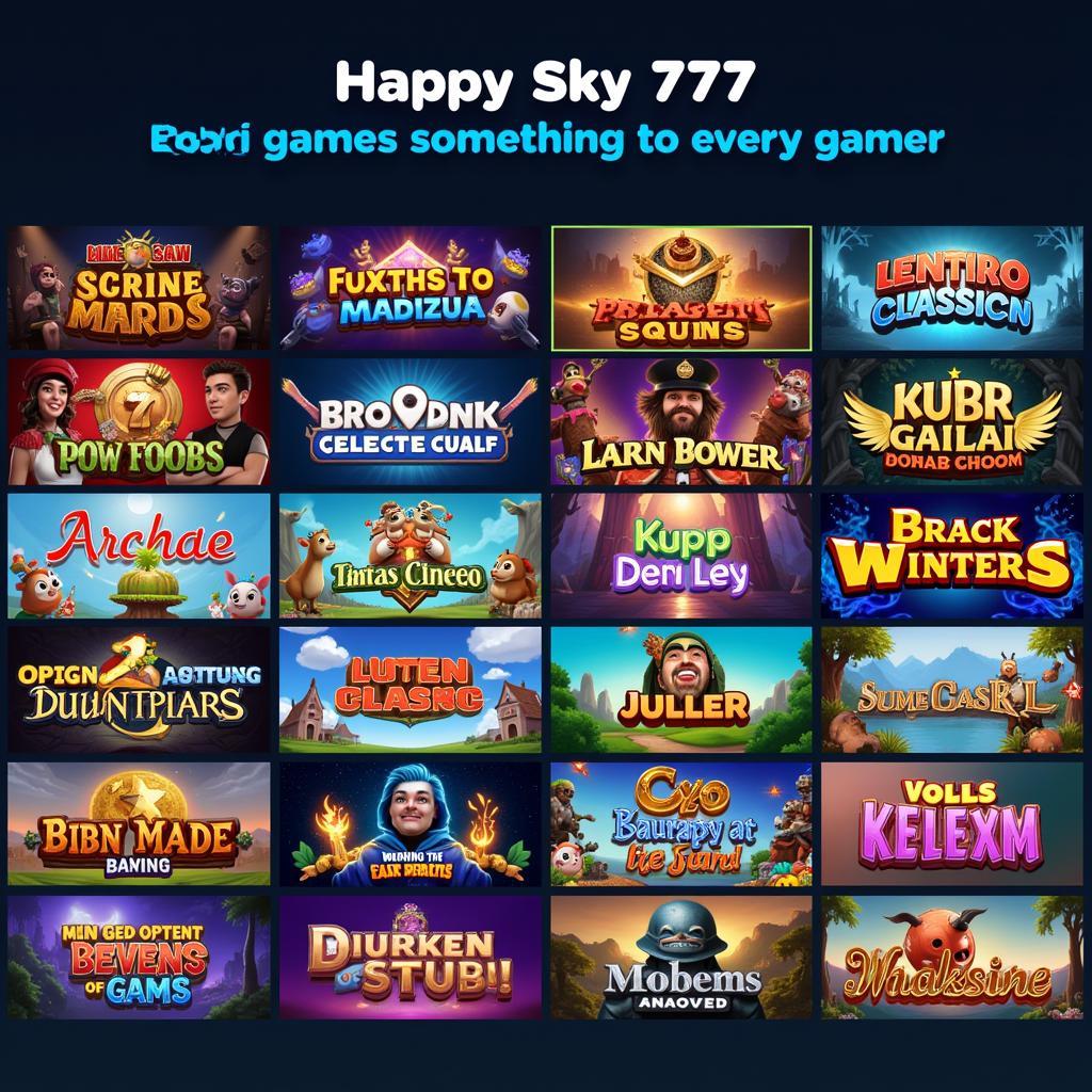 Happy Sky 777 Game Variety