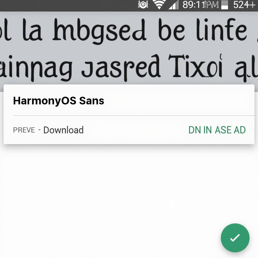 HarmonyOS Sans Font Download on Android App