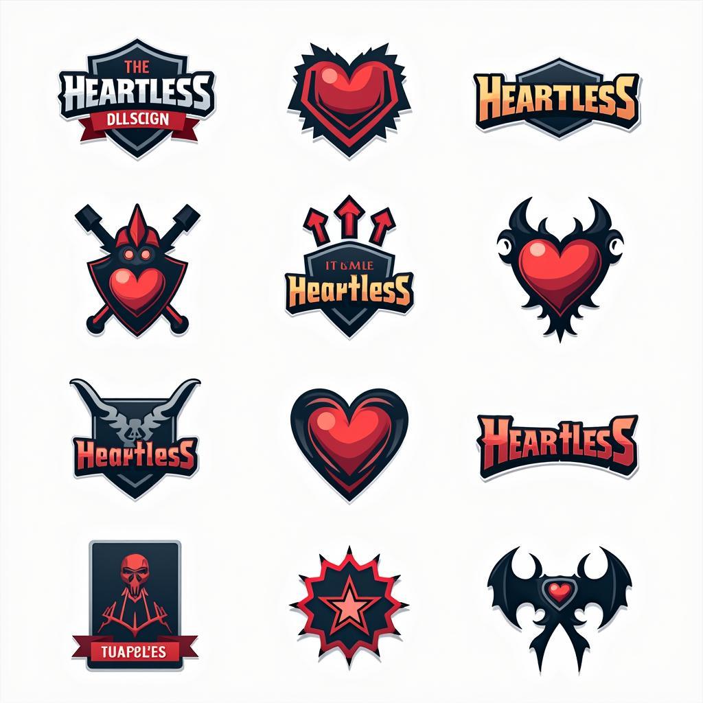 Heartless Font Gaming Logo Design Examples