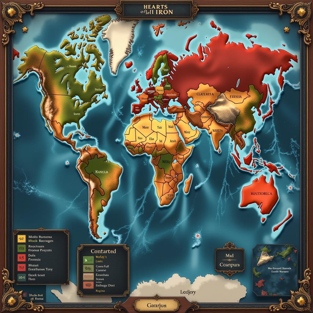 Hearts of Iron 4 World Map