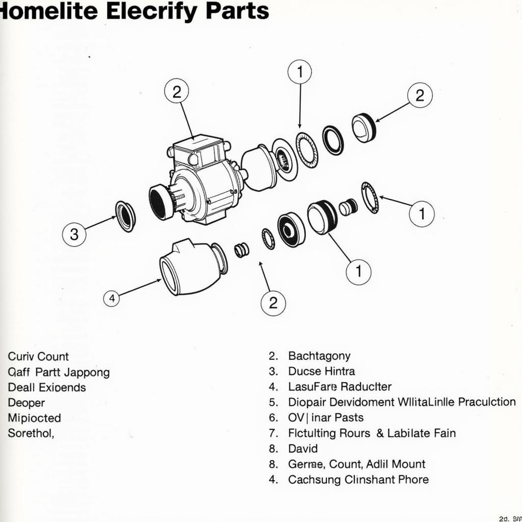 Homelite UV80522 Kohler Engine Manual Parts Diagram