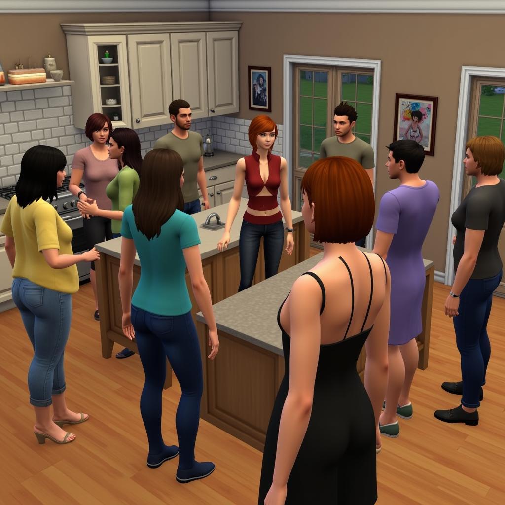 House Party Character Interactions