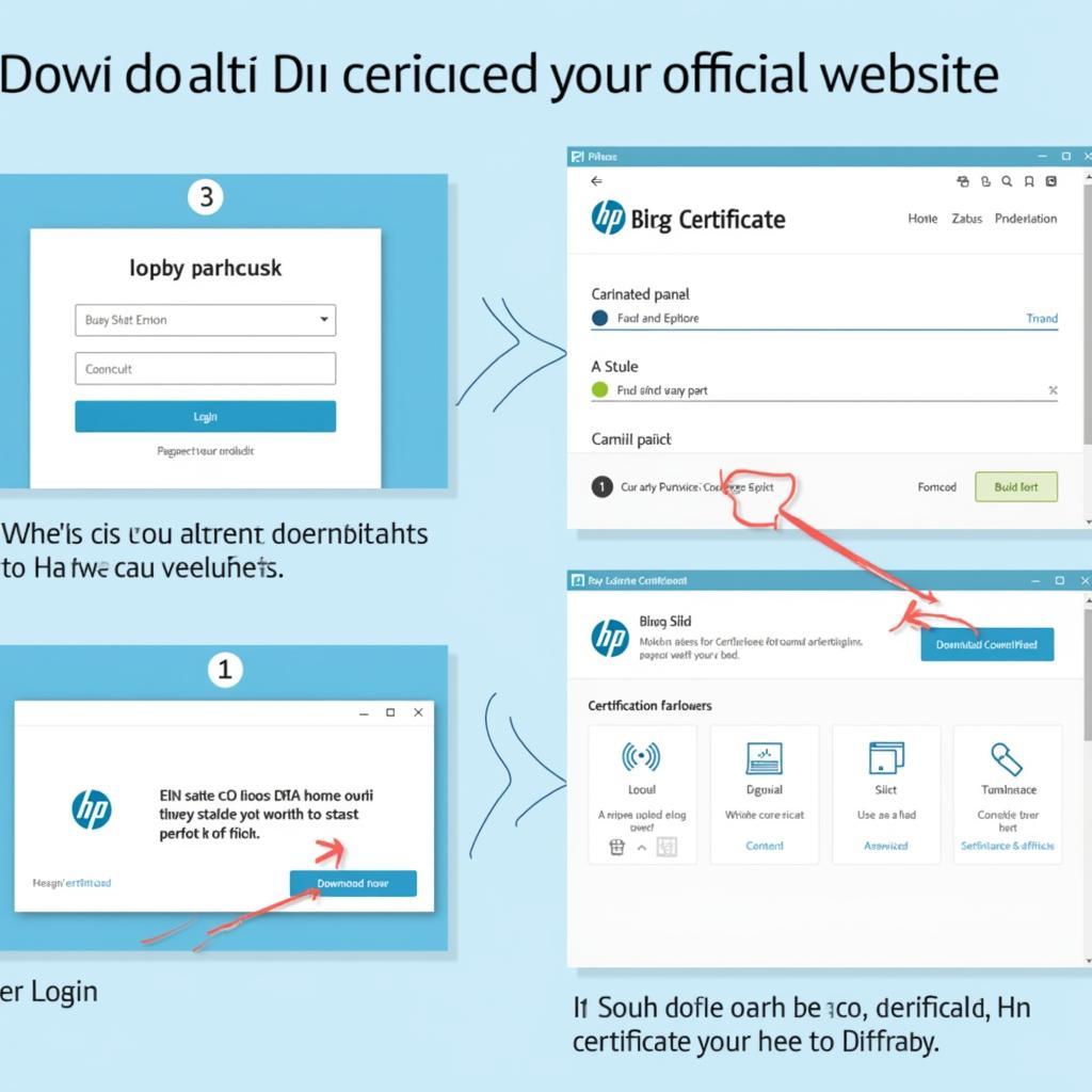 HP Certificate Download Process