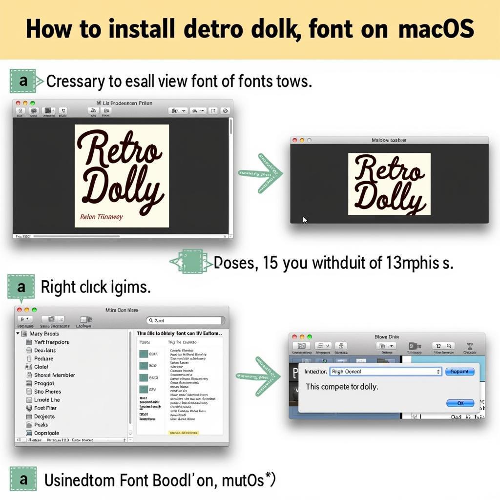 Installing Retro Dolly Font on Different Operating Systems