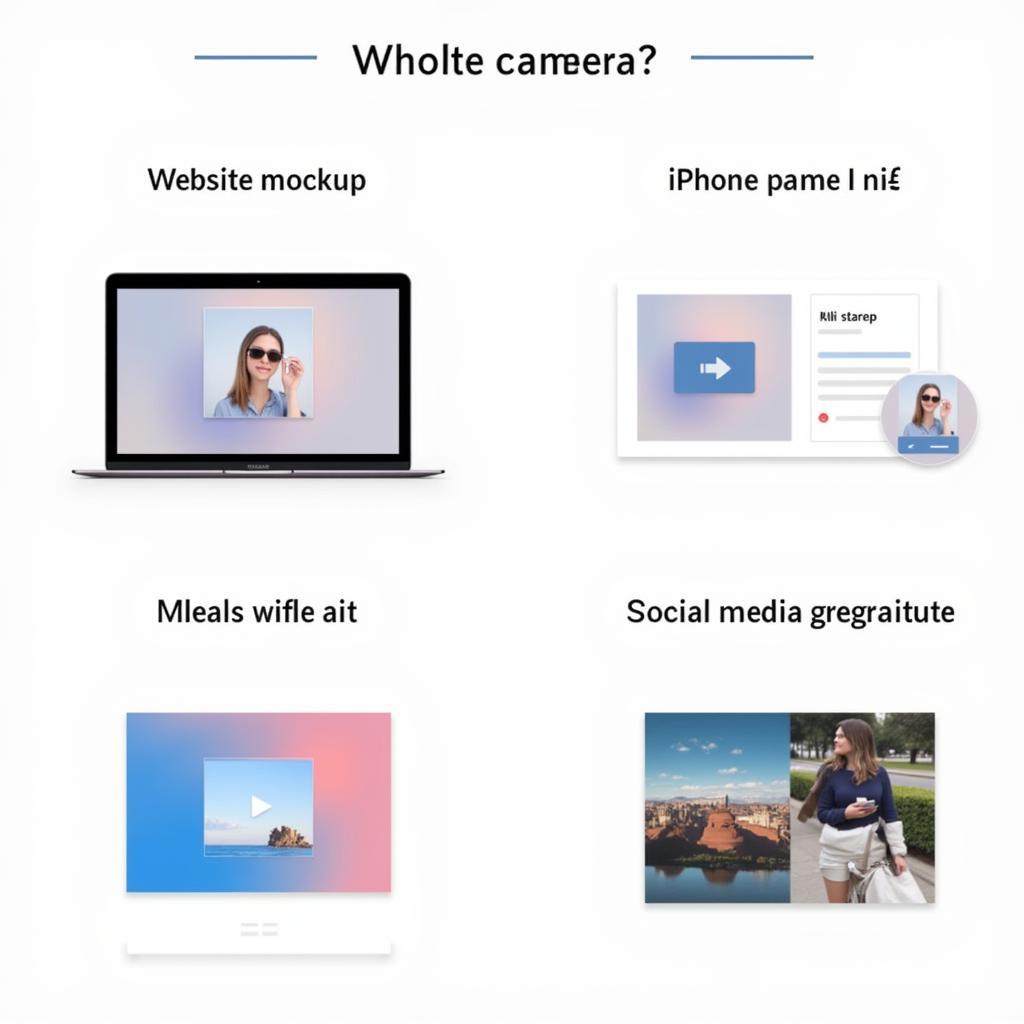 iPhone Camera PNG Usage Examples