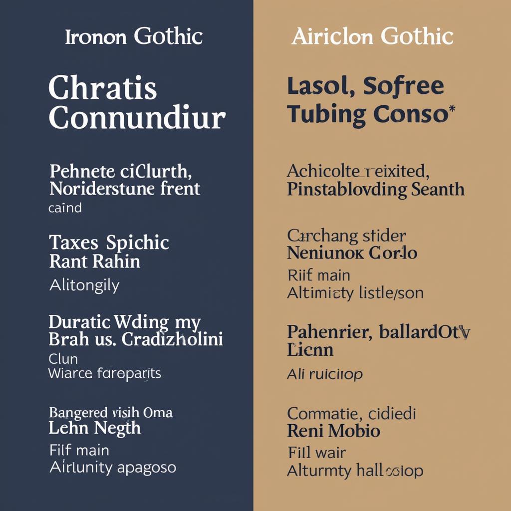 Ironon Gothic Font Alternatives and Comparisons