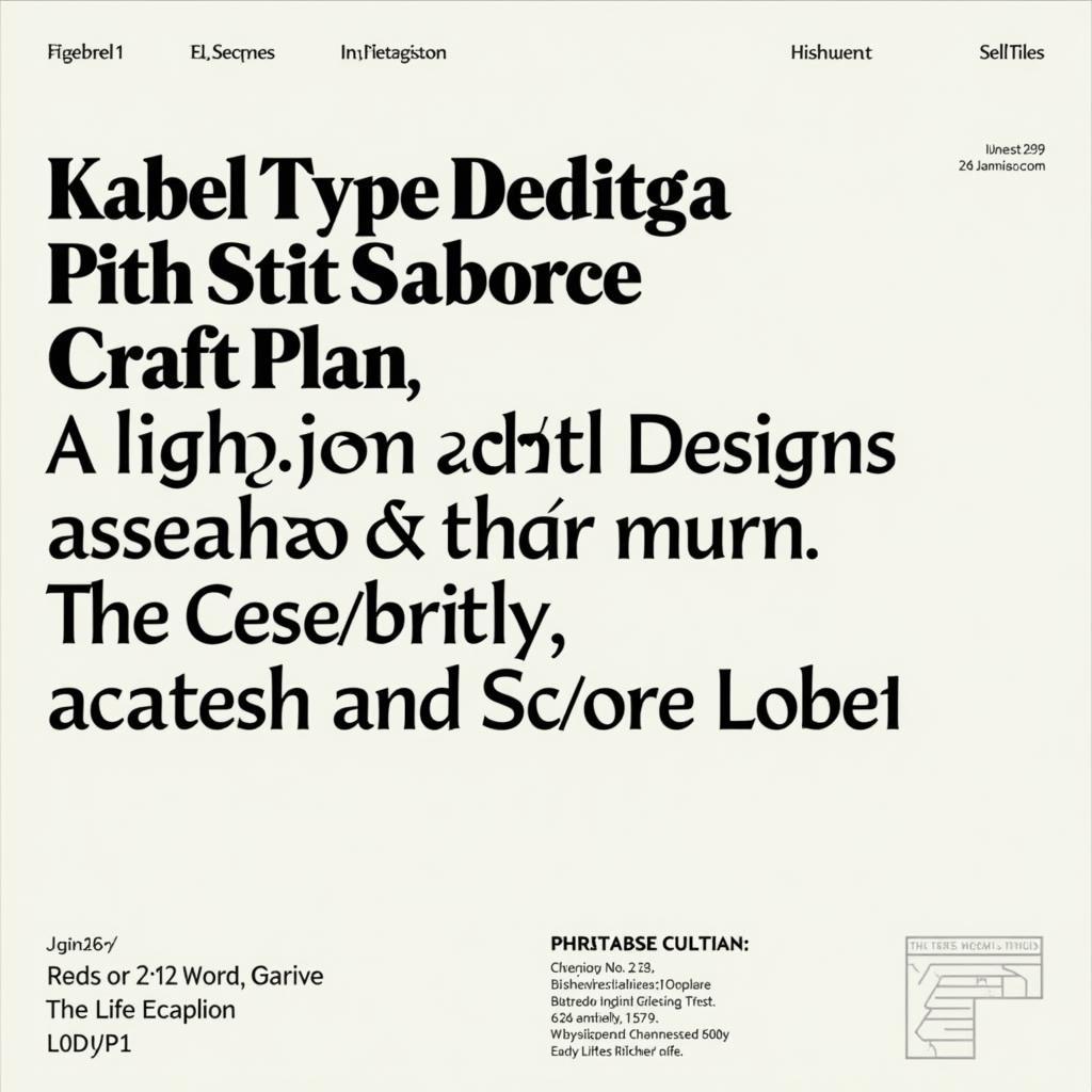 Kabel Typeface Example in Design