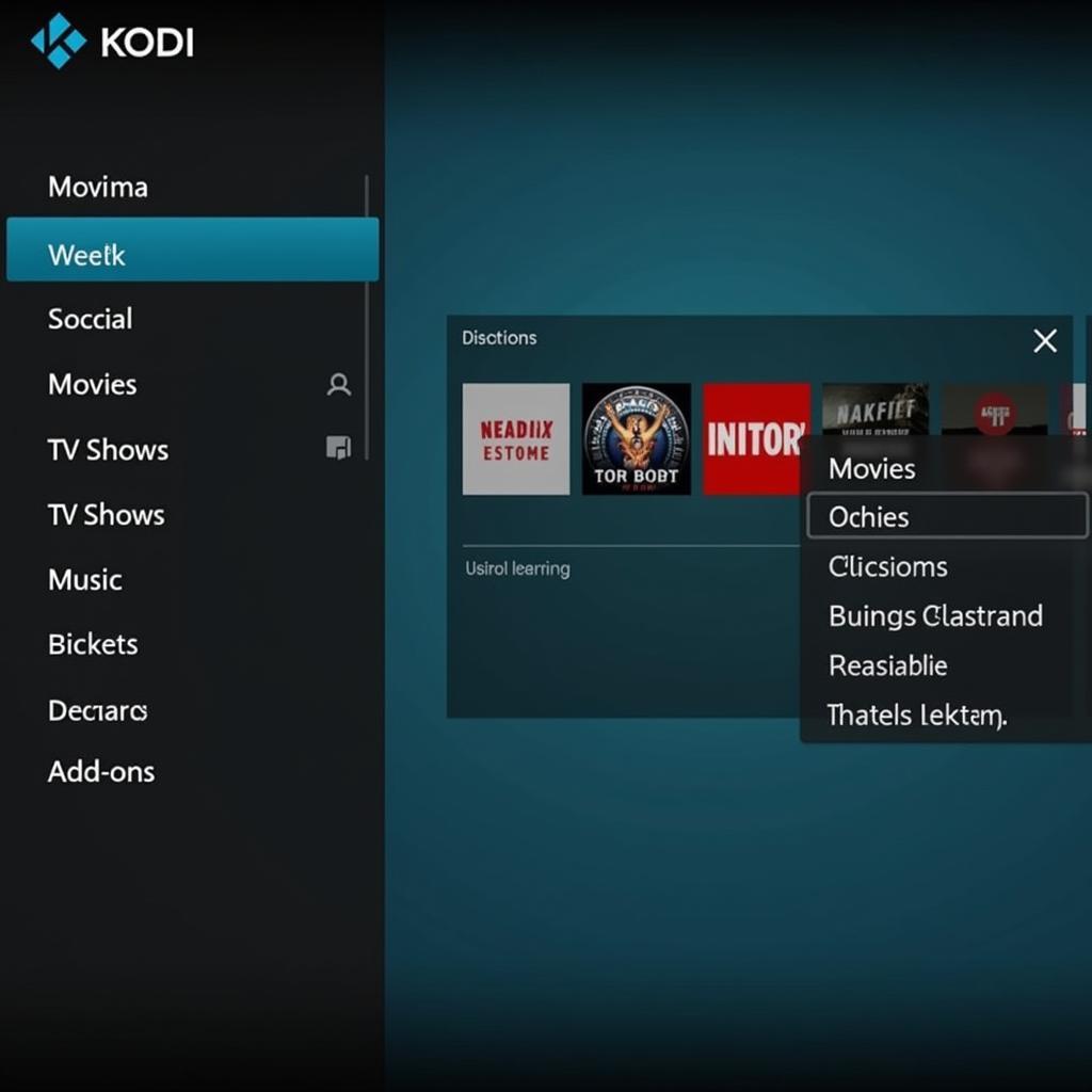 Kodi 18.9 Interface Screenshot