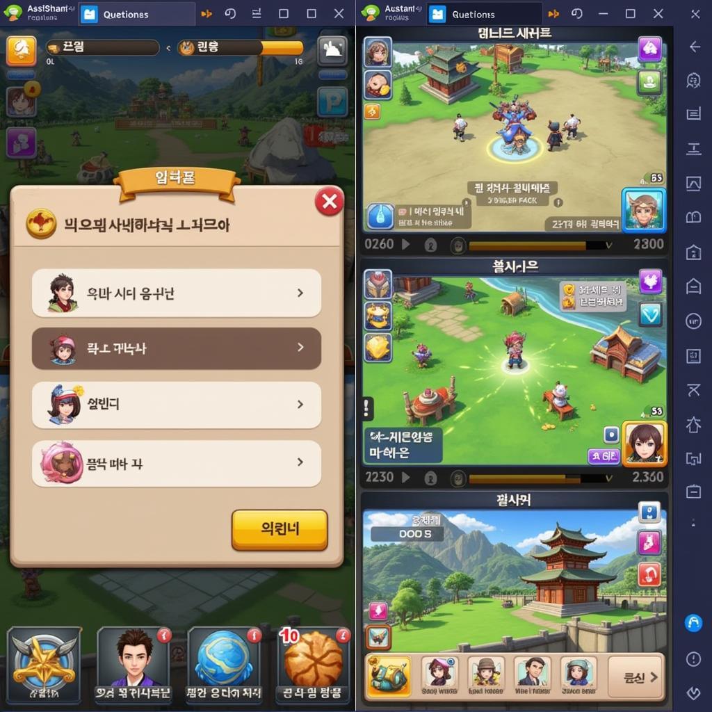 Screenshot of a Popular Korean Mobile Game