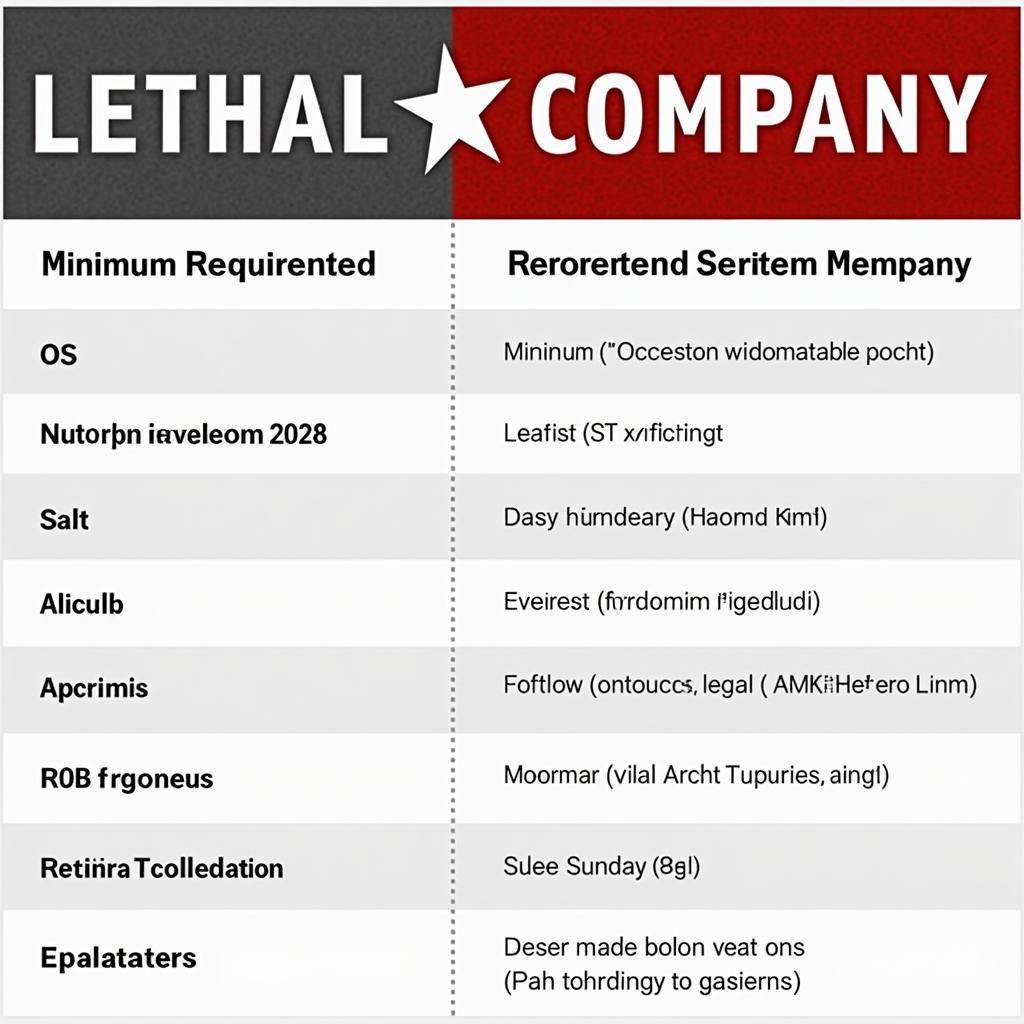 Lethal Company System Requirements