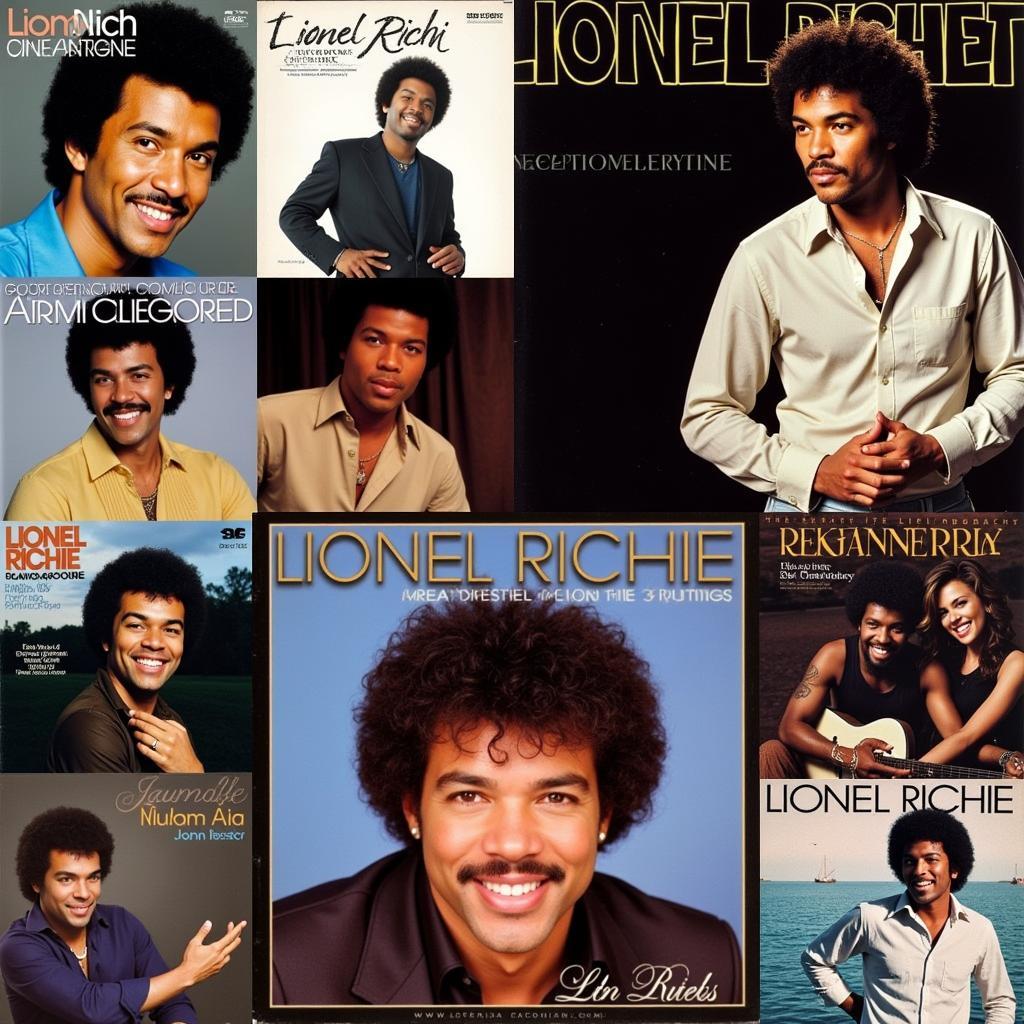 A Collection of Lionel Richie Album Covers