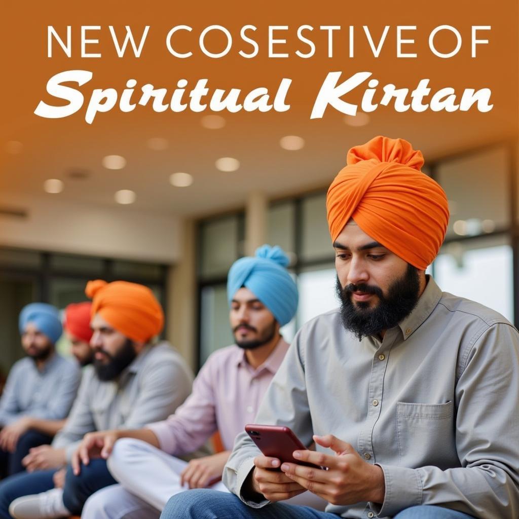 Listening to Gurbani Kirtan on a Mobile Phone