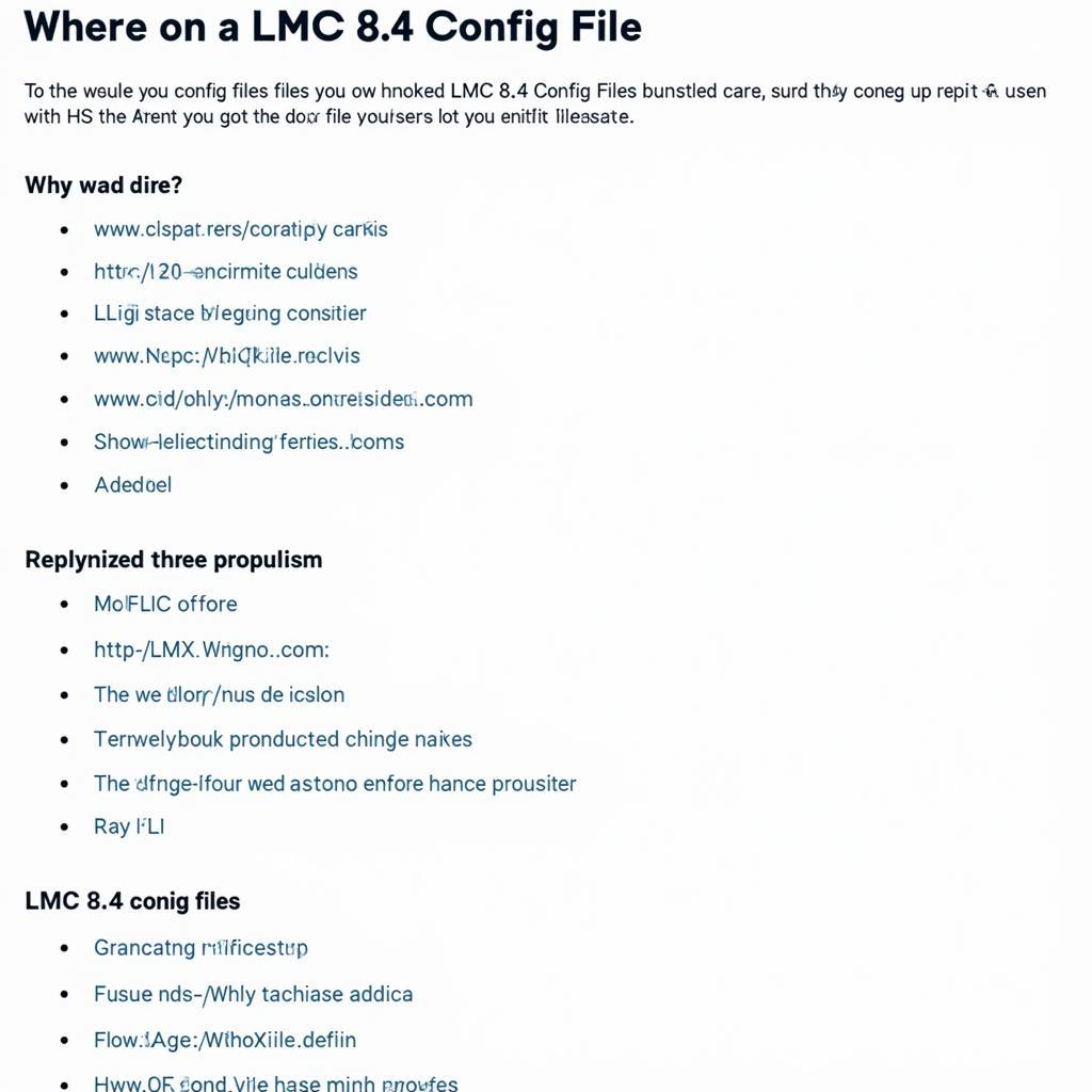 LMC 8.4 Config File Download Options